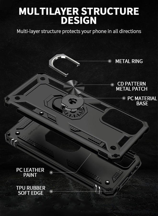 GROIC جراب حماية مضاد للصدمات للسيارة من المعدن بدرجة عسكرية مناسب لهاتف Xiaomi 12 12S 12X 6.28 بوصة - Image 3