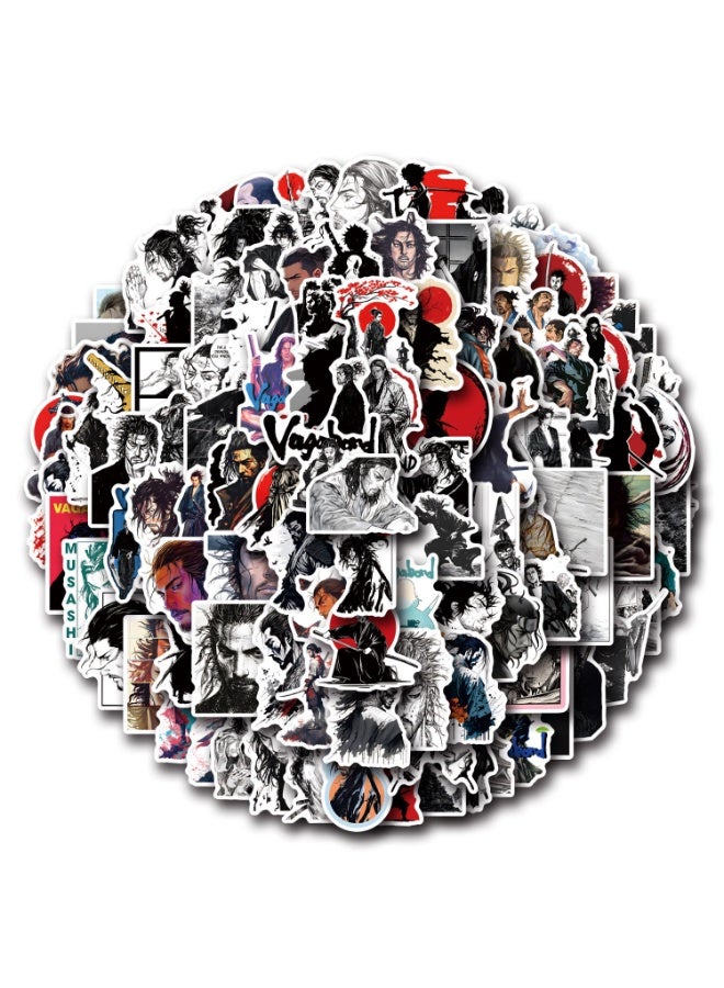 NIBEMINENT 110 Pcs Vagabond Deco Kit Waterproof Stickers, High Definition Printing Bright Colors, Suitable for Laptop Skateboard Luggage Water Bottle Guitar DIY - Image 2