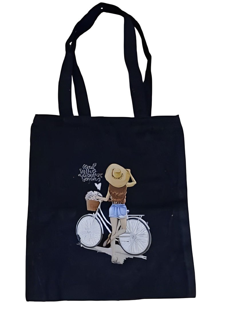 Tote Bag Premium Design different shapes (Black)