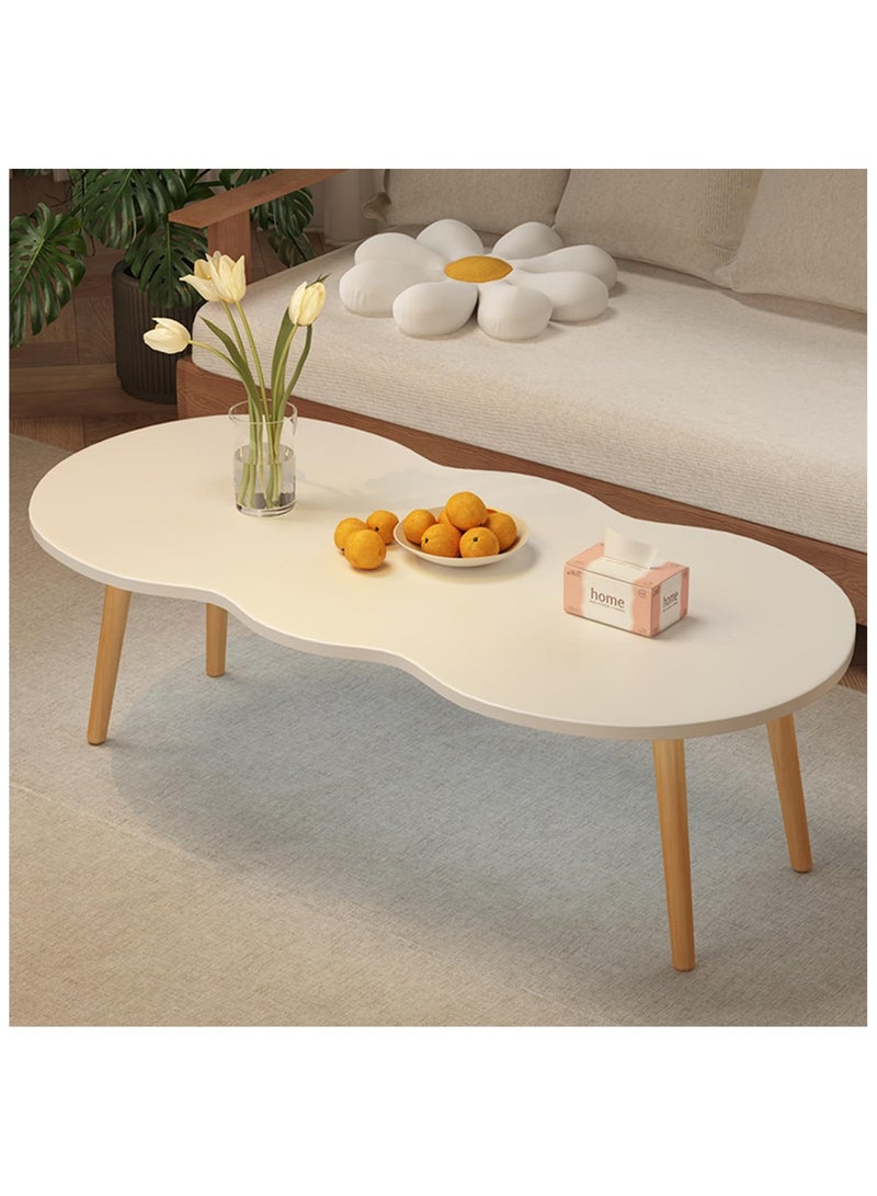 ناناو طاولة القهوة شكل سحابة الخشب الصلب المنخفض الحديث مكتب الأرضية الصلب مع تصميم Minimalist لغرفة المعيشة وغرفة النوم وأريفة مركز العرض الجدول - Image 2