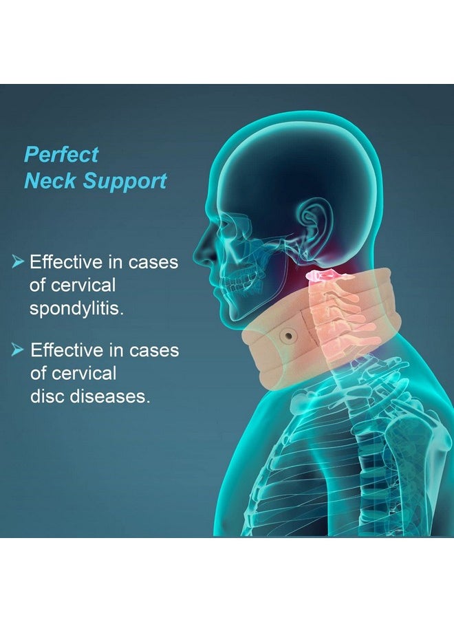 Tynor - TYNOR Cervical Collar Soft with Support, Beige, Small, 1 Unit - Image 1