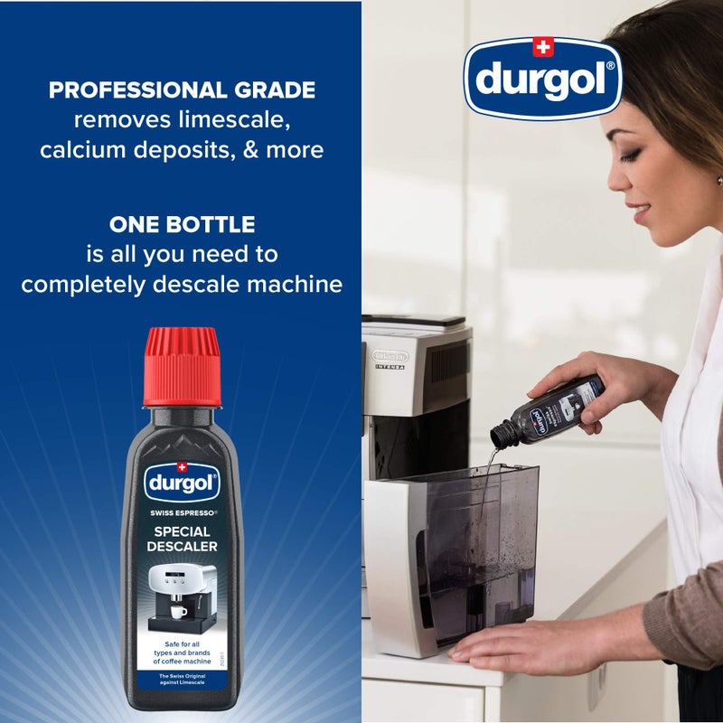 Durgol Swiss Espresso Machine Decalcifier/Descaler Solution, 4 Count - Image 3