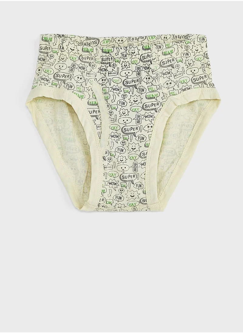 Pinata Pack Of 5 Printed Boys Brief