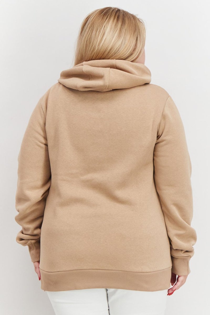 Cavalli Class Women Long Sleeve Graphic Print Hoodie, Brown - Image 4