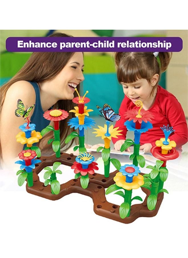 BELLSBERRY - 76 Pieces Educational Flower Garden Building Toys - Image 1