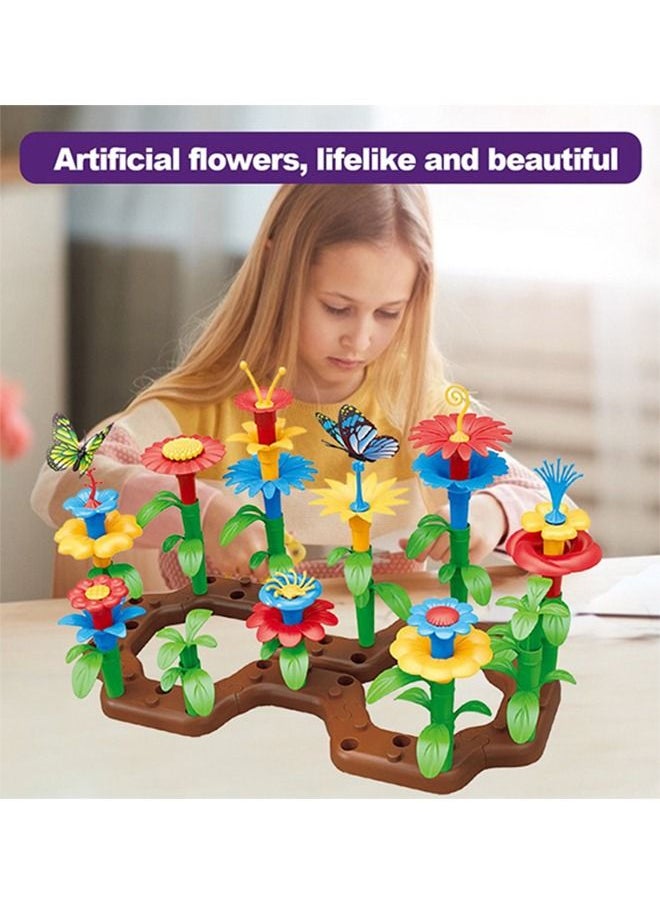 BELLSBERRY - 76 Pieces Educational Flower Garden Building Toys - Image 1