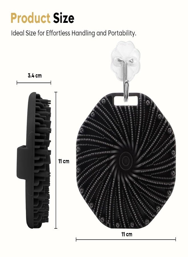 ليفة استحمام سيليكون متعددة الاستخدامات - فرشاة تنظيف عميق وتقشير لبشرة ناعمة وملساء، تُحسّن ملمس البشرة، تُنشّط الدورة الدموية، ليفة استحمام لطيفة وصحية للرجال والنساء - Image 5