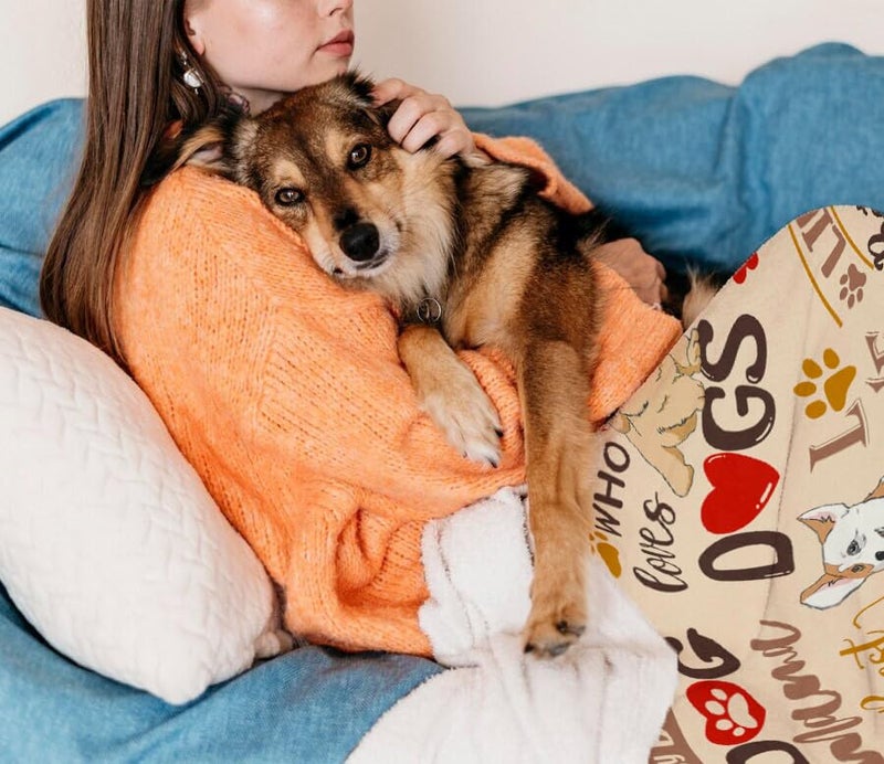 AJIIUSV Dog Mom Gifts for Women  Dog Mom Throw Blanket 50x60 Inch Gifts for Dog Lovers  Just A Girl Who Loves Dogs  Gifts for Dog Moms  Gifts for Dog Owners for Christmas Thanksigiving - Image 4
