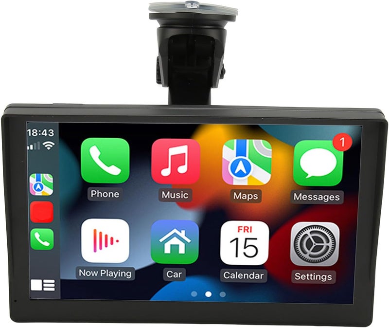 كلاراكو ستيريو سيارة مع كاميرا لوحة القيادة، شاشة IPS عالية الدقة 9 بوصة، مستقبل صوت السيارة لاسلكيًا مع وصلة مرآة بلوتوث، مخرجات صوت متعددة، سهل التركيب - Image 1