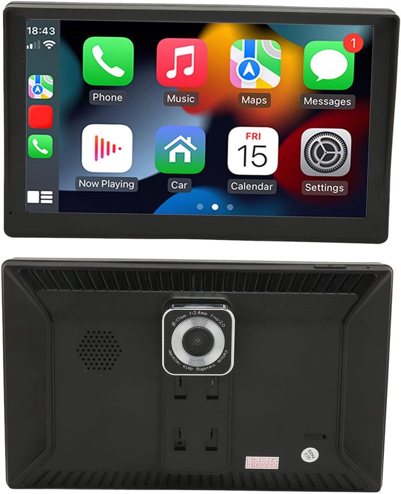 كلاراكو ستيريو سيارة مع كاميرا لوحة القيادة، شاشة IPS عالية الدقة 9 بوصة، مستقبل صوت السيارة لاسلكيًا مع وصلة مرآة بلوتوث، مخرجات صوت متعددة، سهل التركيب - Image 5