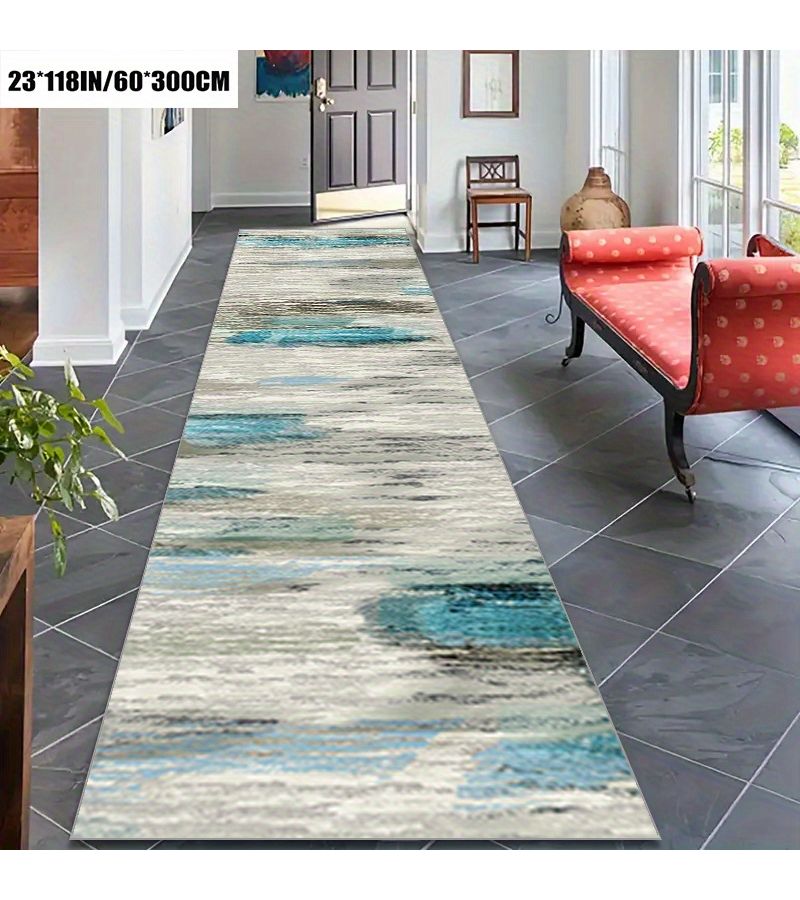 1pc Multi Color 60x300cm Imitation Cashmere Long Strip Carpet for Bedroom Hotel Villa - Image 5