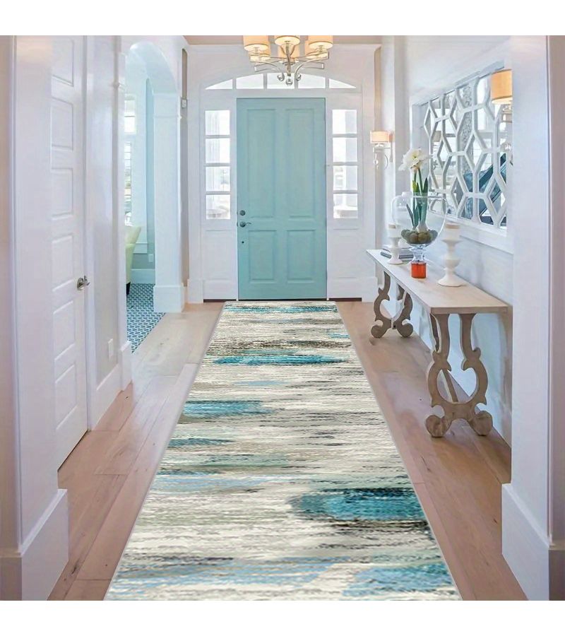 1pc Multi Color 60x300cm Imitation Cashmere Long Strip Carpet for Bedroom Hotel Villa - Image 1