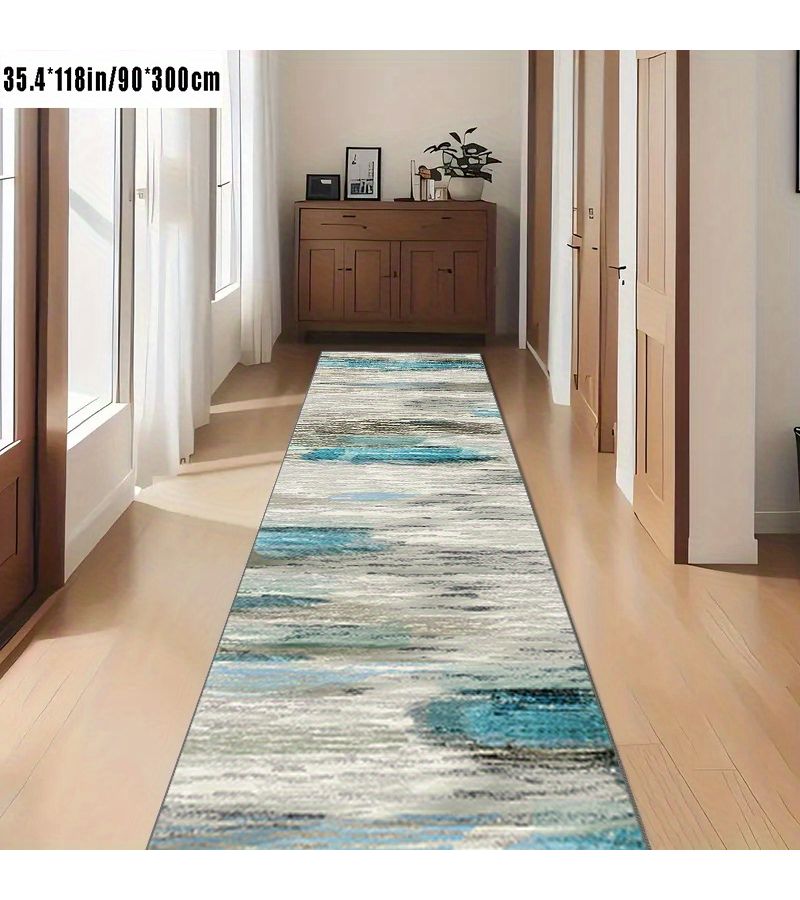 1pc Multi Color 60x300cm Imitation Cashmere Long Strip Carpet for Bedroom Hotel Villa - Image 4