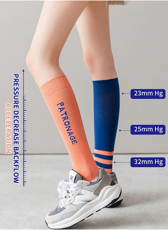 GROIC Athletic Compression Socks Designed for Sport Basketball Running Workout Gym,Graduated Circulation Support Knee High Socks,Yoga Women's Calf Socks  - Image 3