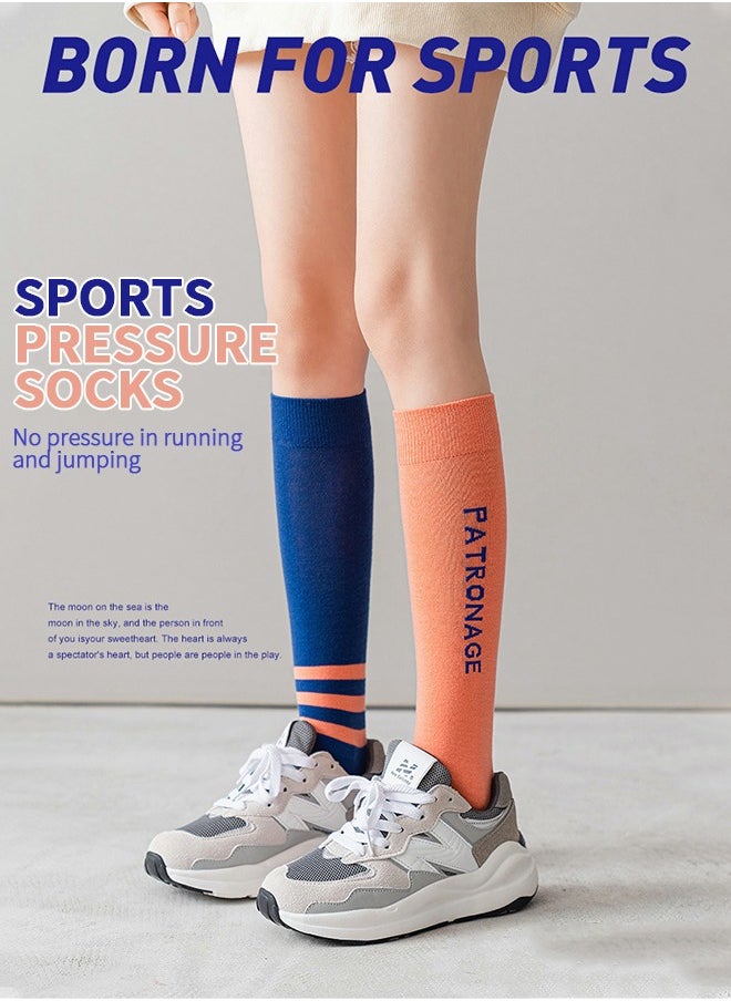 GROIC Athletic Compression Socks Designed for Sport Basketball Running Workout Gym,Graduated Circulation Support Knee High Socks,Yoga Women's Calf Socks  - Image 2