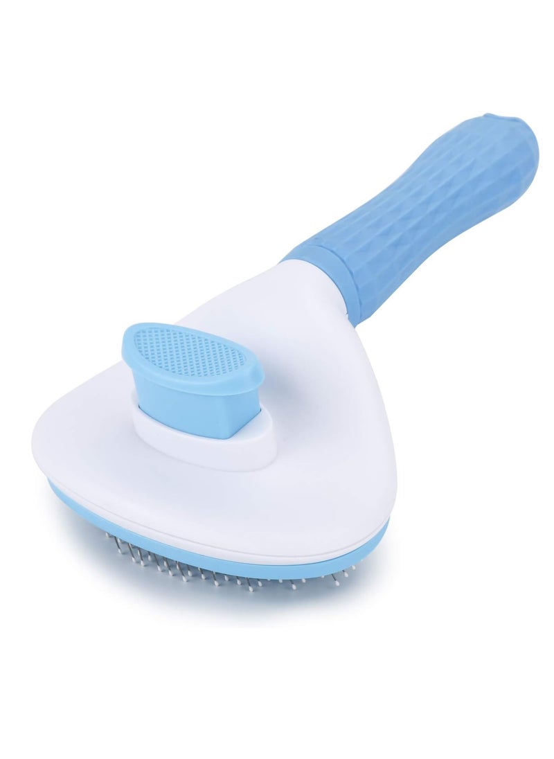 Generic Self Cleaning Slicker Brush, Dog Cat Bunny Pet Grooming Shedding Brush - Easy to Remove Loose Undercoat, Pet Massaging Tool Suitable for Pets with Long or Short Hair 