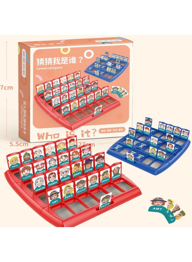 ألعاب لوحية "تخمين من أنا" ألغاز للأطفال تفاعلية بين الوالدين والطفل التفكير المنطقي ألعاب تدريب بطاقات معركة للاعبين اثنين