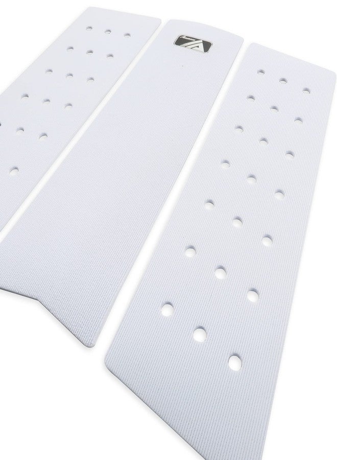 Lonnngg 3 Piece Stomp Pad Surfboard EVA Traction Pad Adhesive Professional Tail Pad/Applies All Boards - Surfboards, Shortboards, Longboards, Skimboards (White Circle) - Image 2