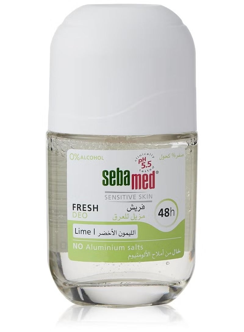 سيباميد مزيل عرق رول أون منعش برائحة الليمون - خالٍ من أملاح الألومنيوم، 0% كحول ومناسب للبشرة الحساسة 50 مل