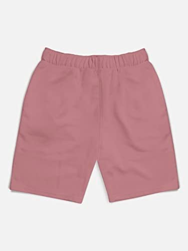 HELLCAT Pack of 5 Trendy Typographic Printed Mid Rise Shorts for Boys - Petrol Blue/Grey Melange/Pink/Sky Blue/Burgundy / 3-4 Years - Image 5