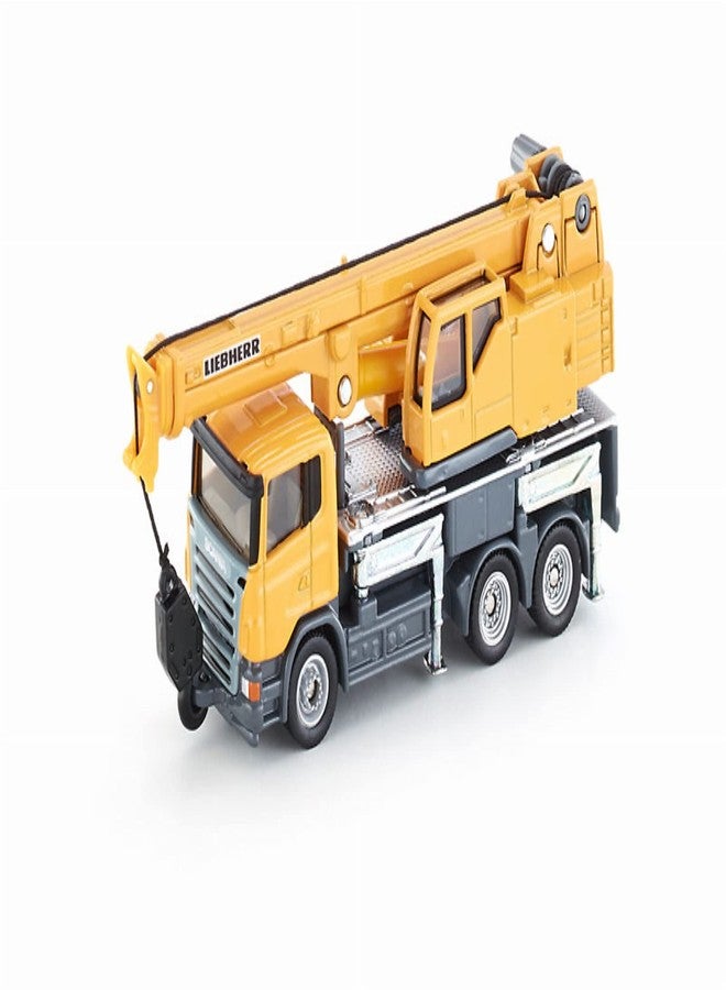 Siku 1859, Telescopic Crane Truck, 1:87, Metal/Plastic, Yellow, Telescopic Extension arm - Image 1