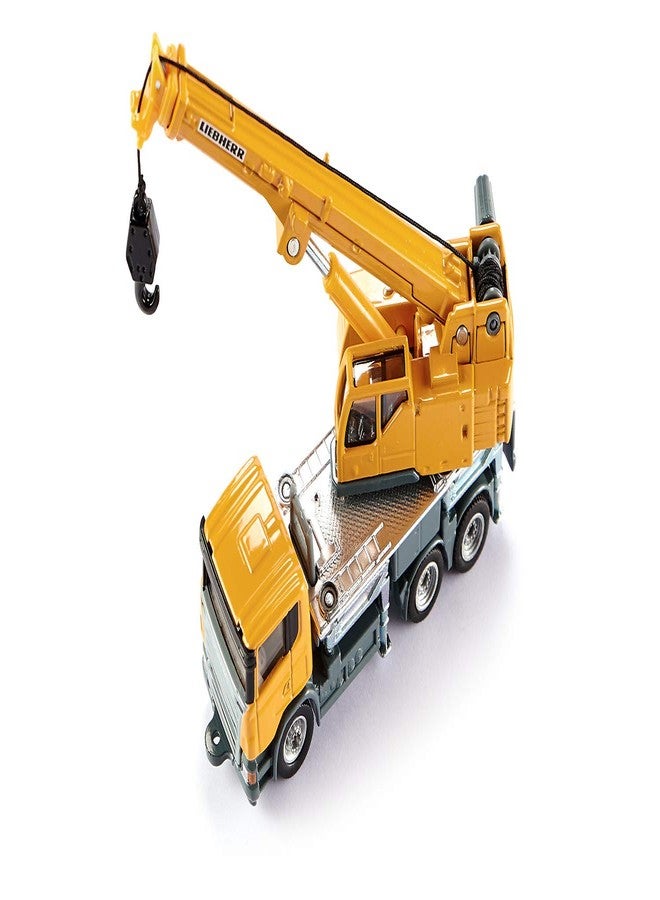 Siku 1859, Telescopic Crane Truck, 1:87, Metal/Plastic, Yellow, Telescopic Extension arm - Image 2