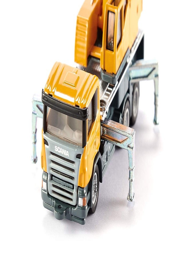 Siku 1859, Telescopic Crane Truck, 1:87, Metal/Plastic, Yellow, Telescopic Extension arm - Image 3