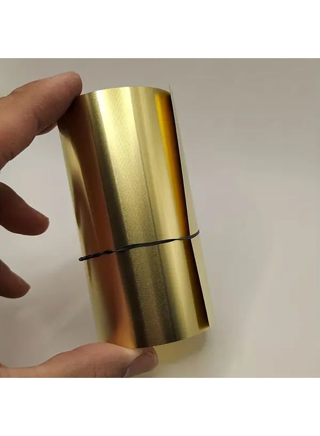 1 Pc Extra Thick Brass Metal Sheet 0 1mm 100x1000mm For Crafts - Image 4