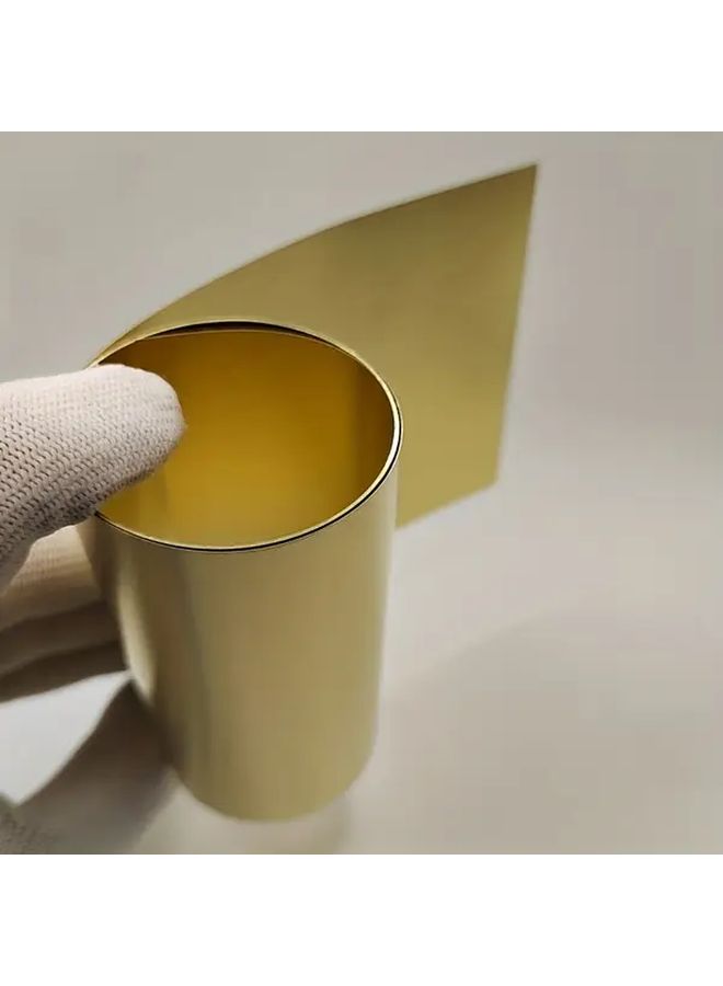 1 Pc Extra Thick Brass Metal Sheet 0 1mm 100x1000mm For Crafts - Image 3