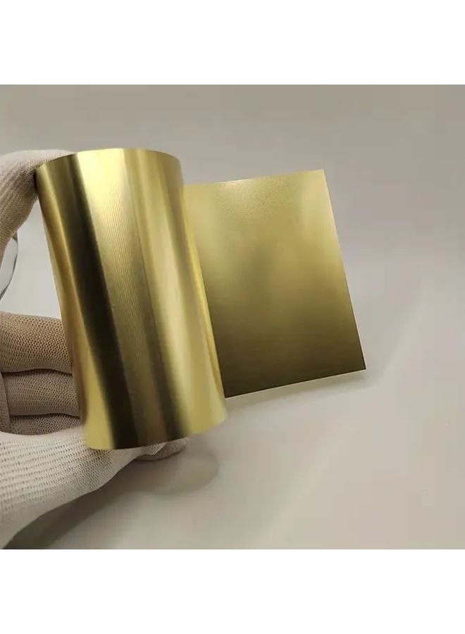 1 Pc Extra Thick Brass Metal Sheet 0 1mm 100x1000mm For Crafts - Image 2