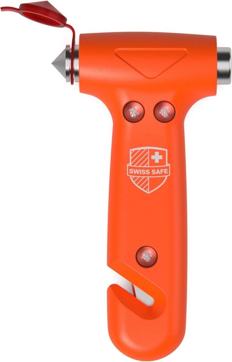 Swiss Safe 5-in-1 Emergency Car Hammer - Orange - Image 1