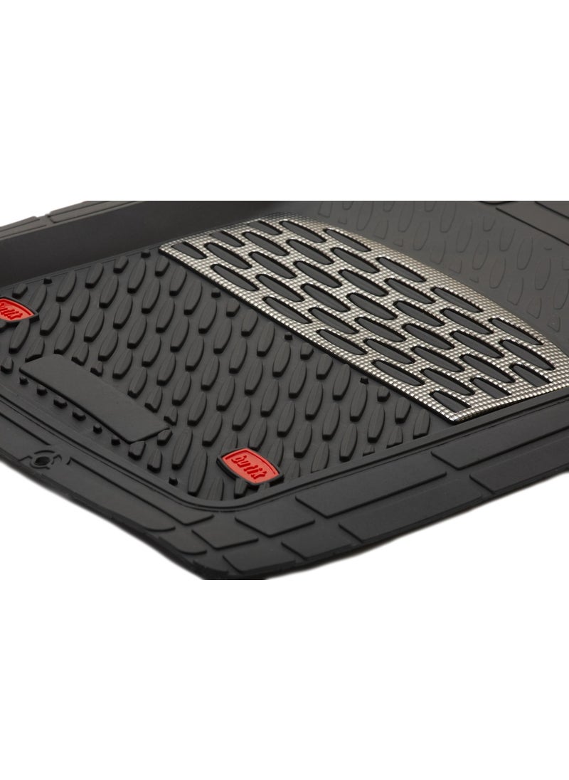 Team Car - Deep Pool Chrome Carbon 3D Mat - Image 1