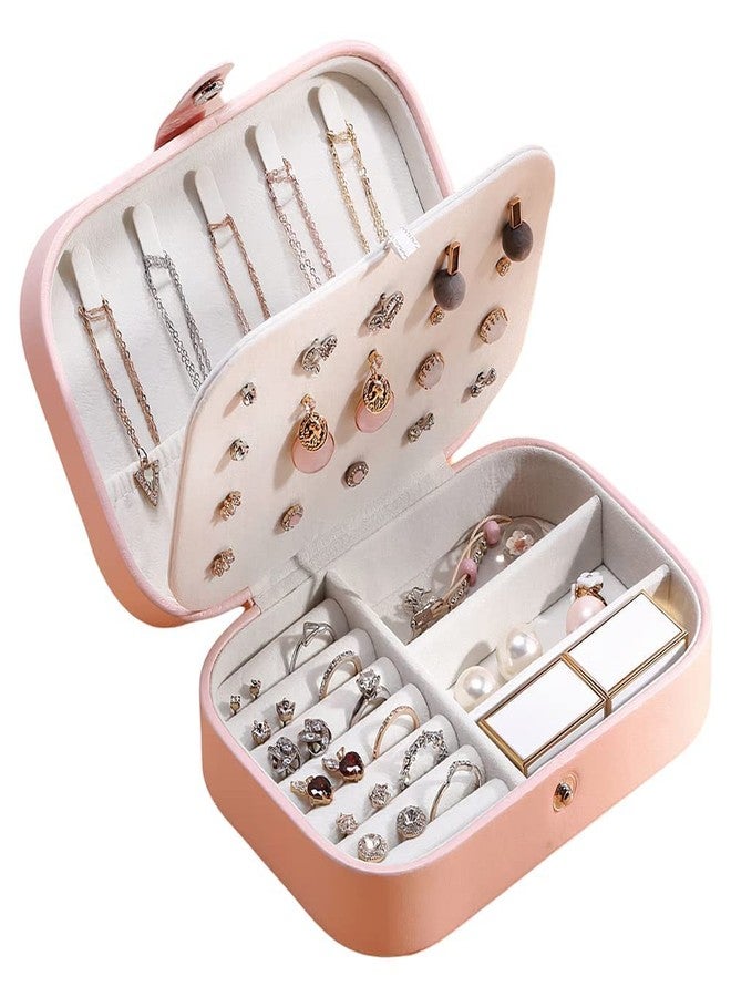 VIROLEP PU Leather Mini Jewellery Box for Earring Rings Necklace Jewellery Holder Organizer Case, Gifts for Girls Women (1Pcs) - Image 1