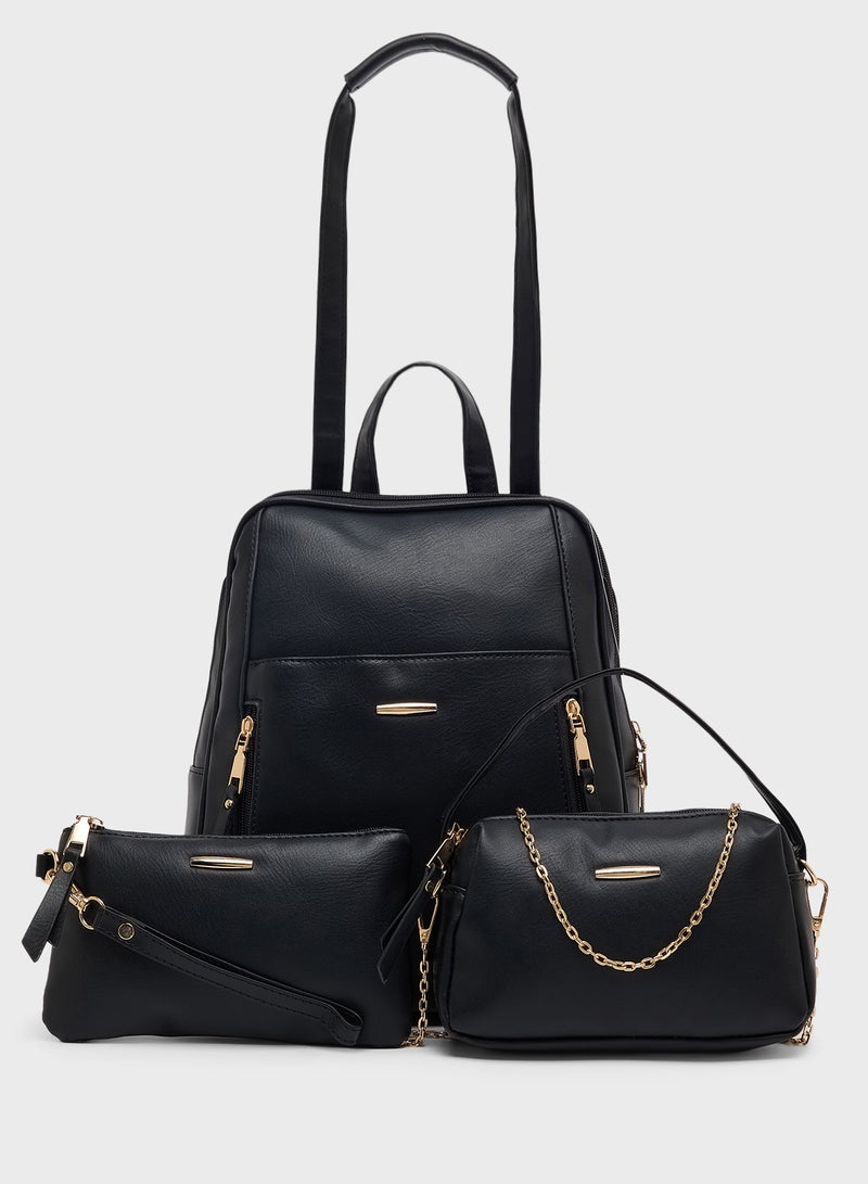 ELLA Three-Piece Set-Backpack, Crossbody & Wallet - Image 1