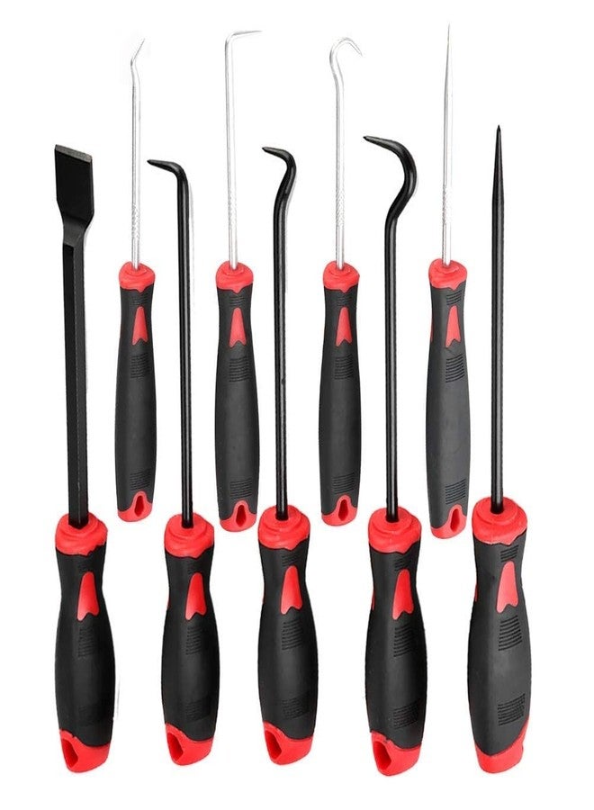VENEKETY 9Pcs Precision Scraper Scraping Hose Removal Puller Hook and Pick Set for Automotive and Electronic Tools | Oil Seal Puller Gasket O-Ring Hose Removal Tool | Trim Removal Tools for Car - Image 1