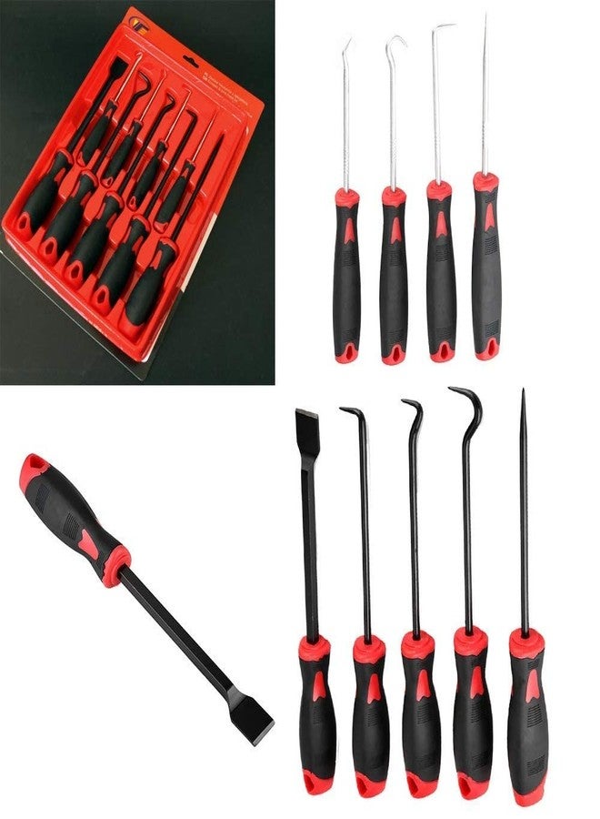 VENEKETY 9Pcs Precision Scraper Scraping Hose Removal Puller Hook and Pick Set for Automotive and Electronic Tools | Oil Seal Puller Gasket O-Ring Hose Removal Tool | Trim Removal Tools for Car - Image 4