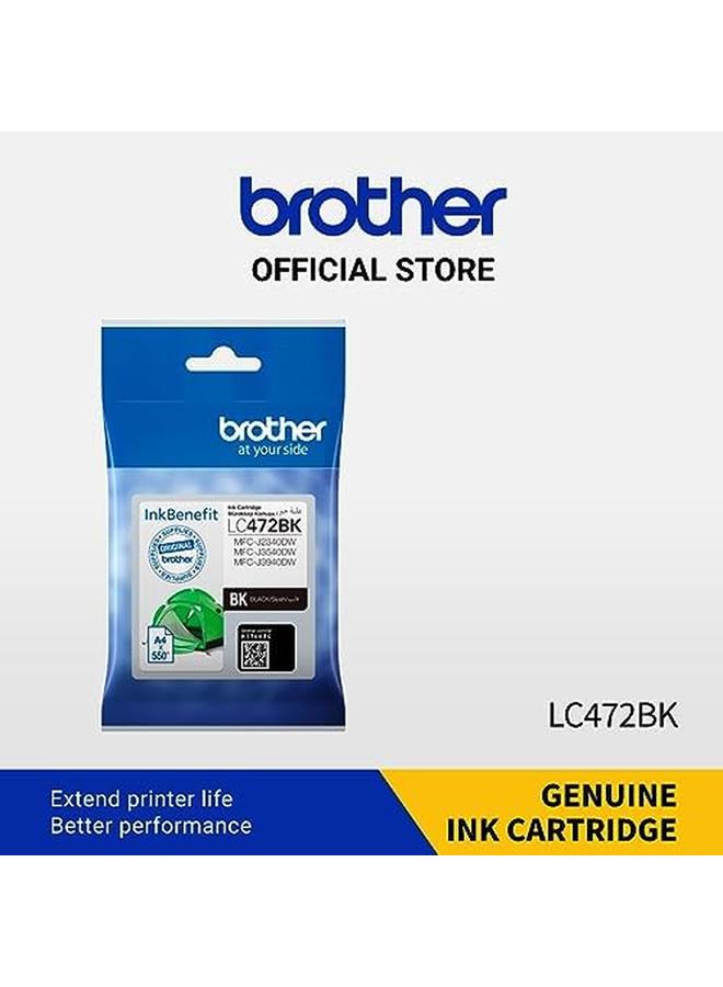 Genuine Lc472Bk Black Printer Ink Cartridge Prints Up To 550 Pages - Image 2