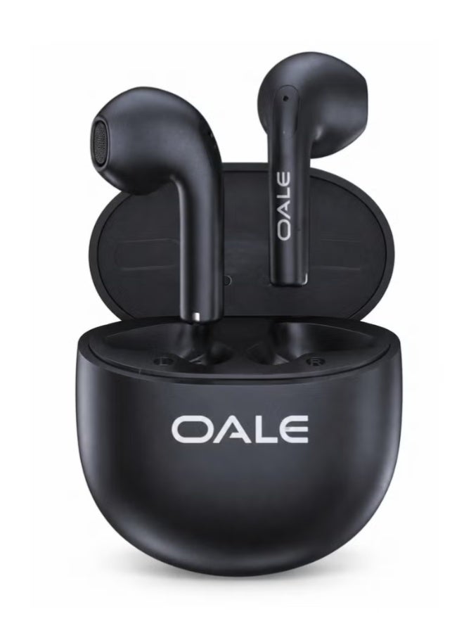 OALE Wireless Earbuds Bluetooth 5.3 with ENC Noise Cancellation, 30H Playtime, Touch Control, Stereo Sound, In Ear TWS Earphones with Charging Case, Hands Free Calling, Black - Image 1