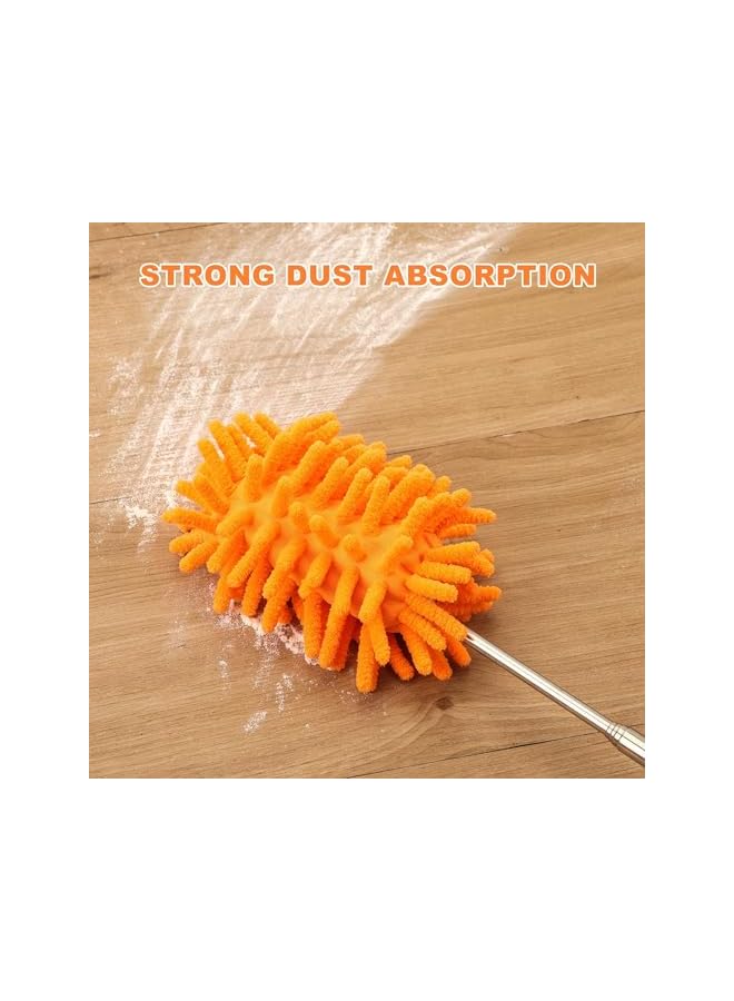promass Microfiber Duster for Cleaning, Hand Washable Dusters with Extension Pole, Replaceable Microfiber Head, Cleaning Supplies for Home,Office,Car,Window,Furniture,Ceiling Fan - Image 2