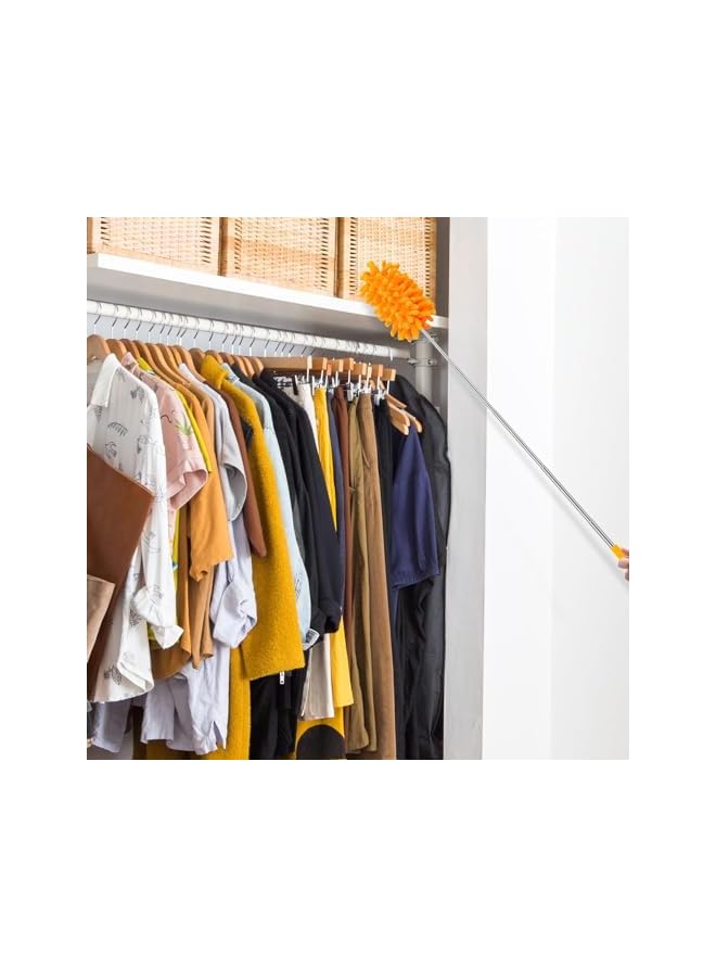 promass Microfiber Duster for Cleaning, Hand Washable Dusters with Extension Pole, Replaceable Microfiber Head, Cleaning Supplies for Home,Office,Car,Window,Furniture,Ceiling Fan - Image 4