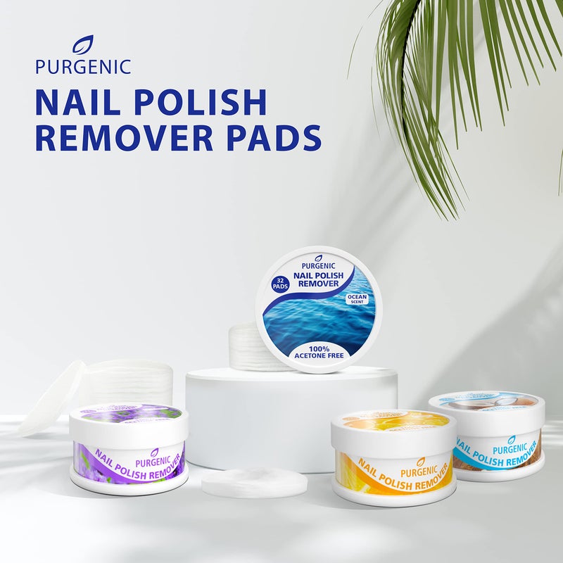 Purgenic Nail Polish Remover Pads - (128 Count) - On the Go & Travel - Lint Free Nail Polish Wipes - Pre-soaked Pads Made All Natural Ingredients - Cuticle Wipes - No Harsh Odor or Chemicals - Image 2