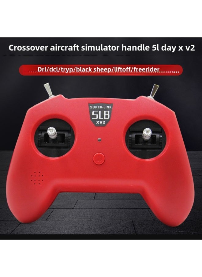 Generic - Simulator Dji Handle Remote Control SUPERLINK Xiaohong SL8 Crossing Machine DRL Dajiang DCL And Other Liftoff-Color:Sl8 X V2  Supports Traversing Machine Software + Dji Virtual Flight Software-Specifications:Special Simulator Handle For Crossover - Image 1
