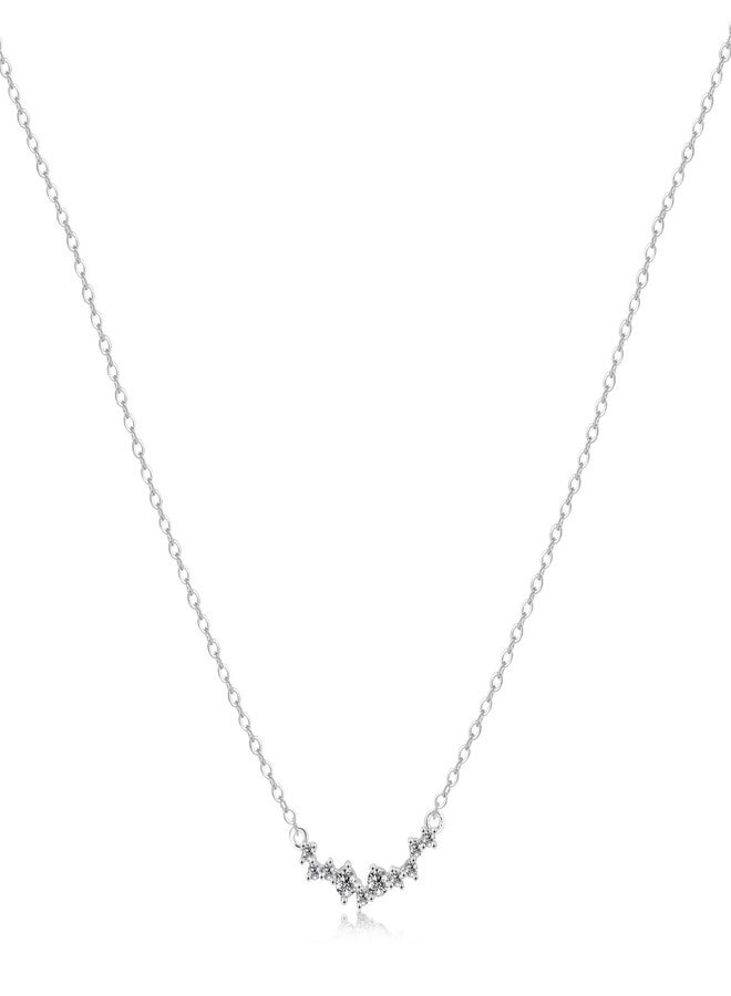 MIDEEO - Cubic Zirconia Diamond Necklace for Women Water Drop Design Gold Plated Square Emerald Green Color Simulated Cubic Zirconia Bridesmaid Necklace, 43 cm (18 pulgadas), Brass, Cubic Zirconia - Image 1