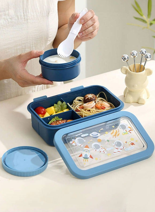 Super ZYouth Lunch Boxes for Kids, Bento Box for Children's School with 3 Compartments and Sauce Box, Leak-Proof Lunch Food Container - Image 1