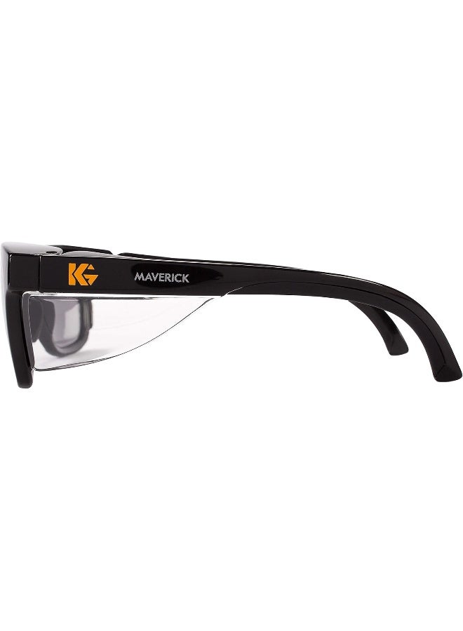 KLEENGUARD KCC49311, Maverick Safety Eyewear, Smoke Gray Body, Smoke Lens, Black Frame - Image 5