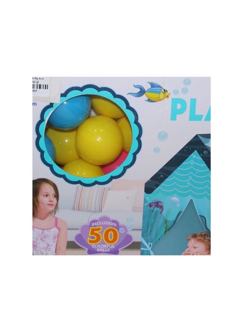 فور بيبي خيمة لعب للأطفال + 50 كرة - Image 3