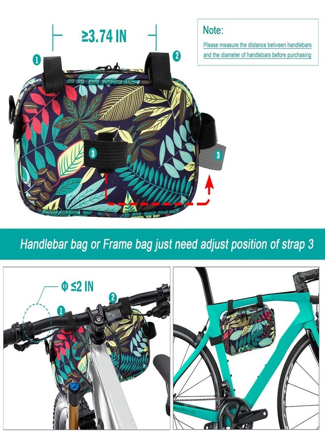 YEEGO DIRECT Bicycle Handle Bag,Lady Multifunctional Waterproof Mountain Bikes Crossbag Girls Bag Handbag Slant Across Bag Mountain Bike Accessories - Image 2