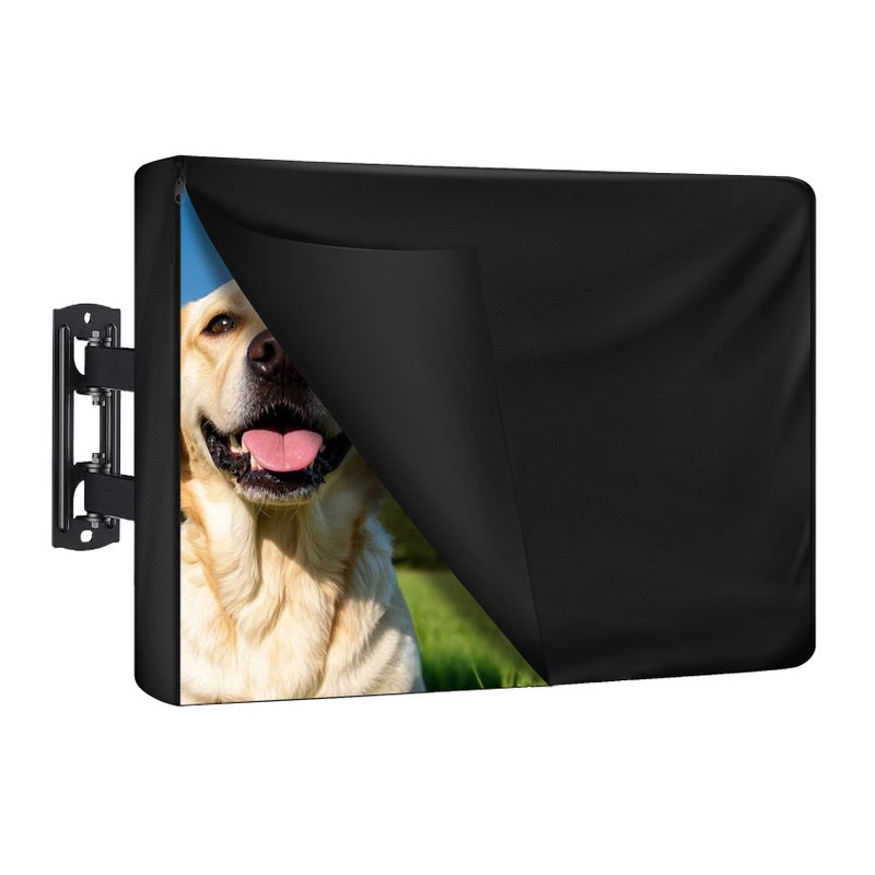 REDRICH 600D Heavy Duty Outdoor TV Cover for 4445 inch TV Upgraded Waterproof and Dustproof TV Screen Protectors with Zipper for Outside - Image 2