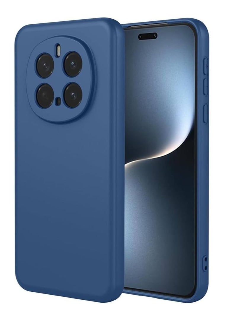 Silicone Case Compatible with Honor Magic 7 Pro, Soft Silicone Gel Rubber Shockproof Case Cover Matte Finish with Cloth Inner Lining