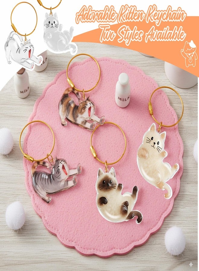 OGNWFUNK 2Pcs Cat Hair Keepsake Bottles, Pet Hair Keychain for Collecting Hair, Furever Gift for Pet Lovers, Cat Keychain Memory Keepsake - Image 5